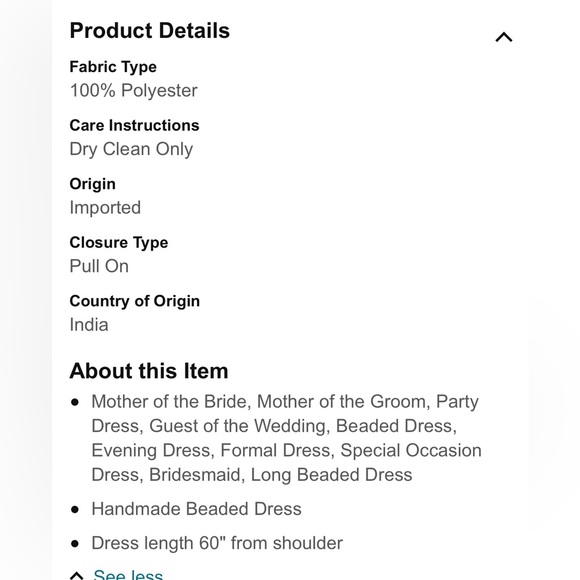 🛑SOLD🛑 J Kara women’s long beaded formal dress - NWT Size 10 - Picture 14 of 14